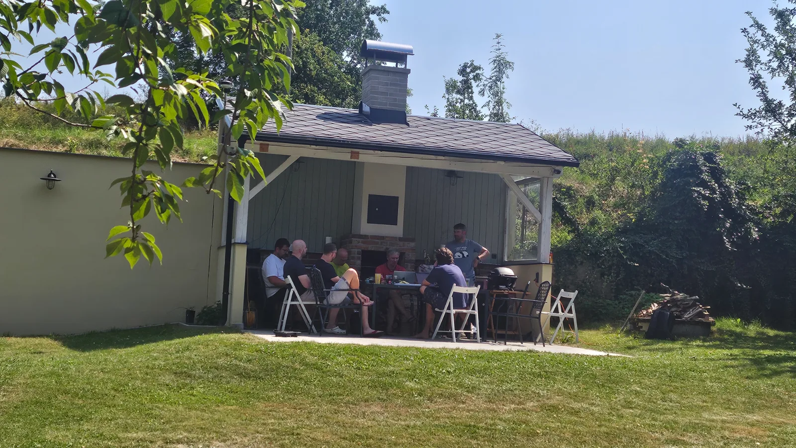 Lunch in the summer kitchen